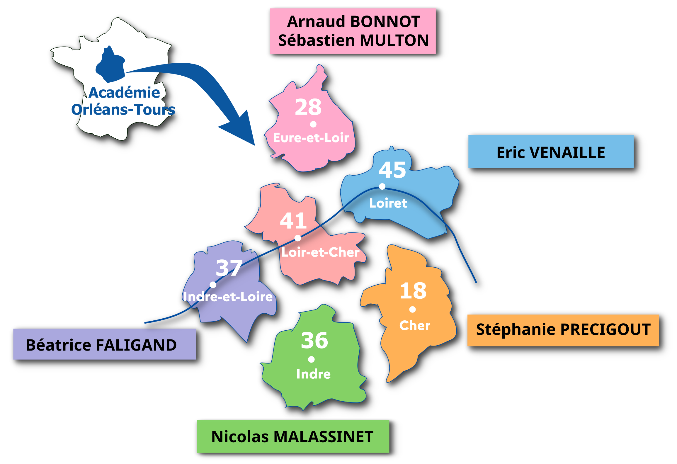 Carte des référents CARDIE 2024-2025